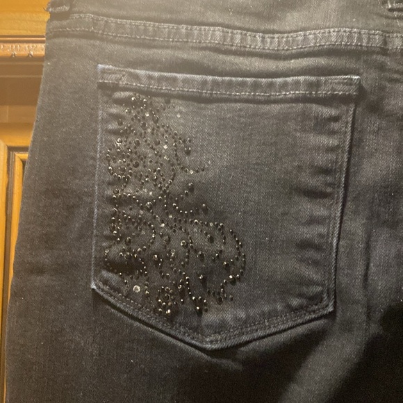 NYDJ ‘Made for Women with Real Curves’ Black Bootcut Denim Jeans Size 10 - Picture 9 of 13